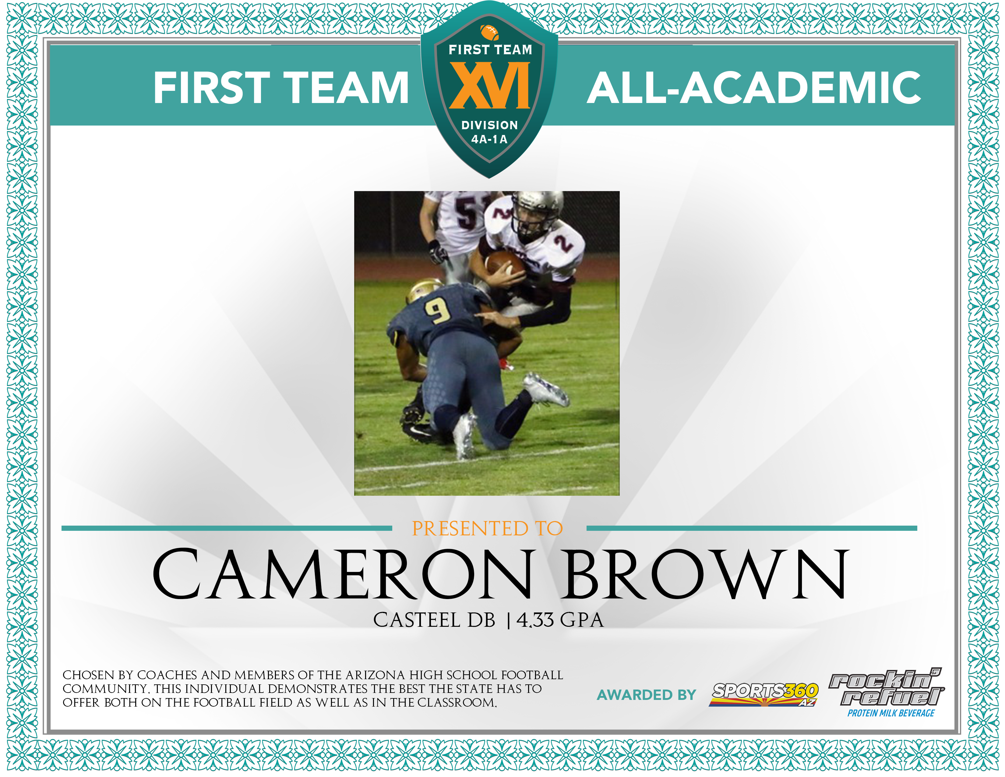 Cameron Brown, Casteel