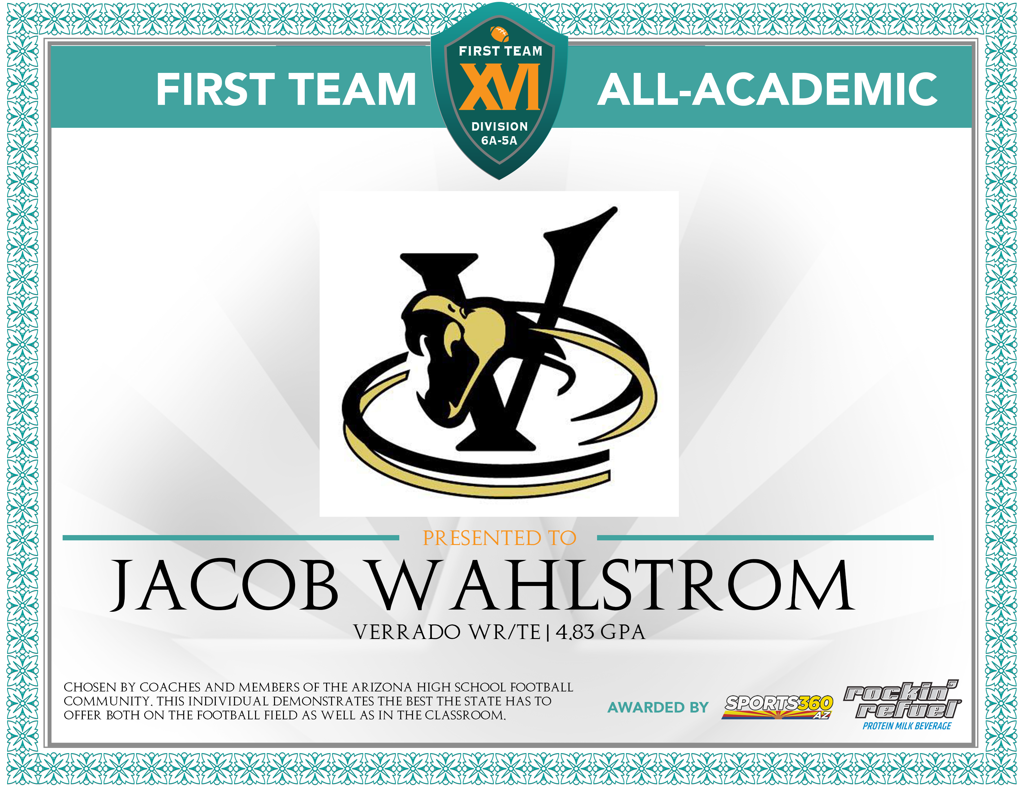Jacob Wahlstrom, Verrado
