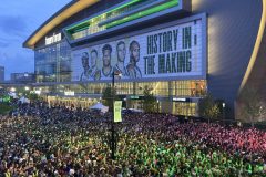 CORRECTION NBA Finals-Back in Milwaukee Basketball